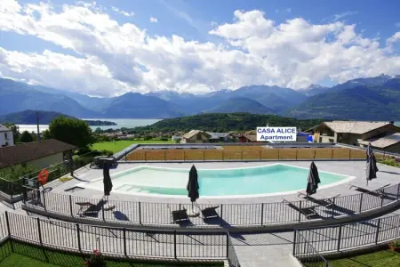 Casa Alice à Colico : appartement 2 chambres avec piscine et vue lac : photo 5