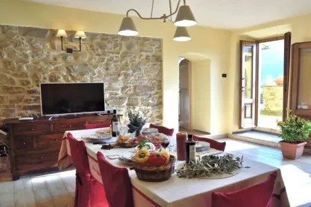 Maison 6 pers. à Castelfranco di Sopra, piscine et terrasse : photo 13