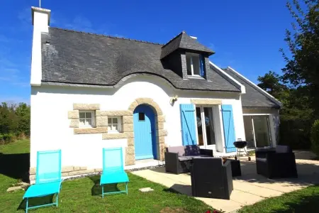 Maison bretonne 8 personnes, jardin 1500 m², 500 m plage : photo 1