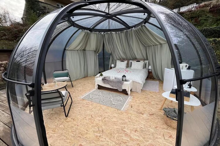Glass Dome, maison cosy pour 2 à Bouillon - Photo 4