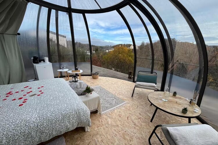 Glass Dome, maison cosy pour 2 à Bouillon - Photo 5