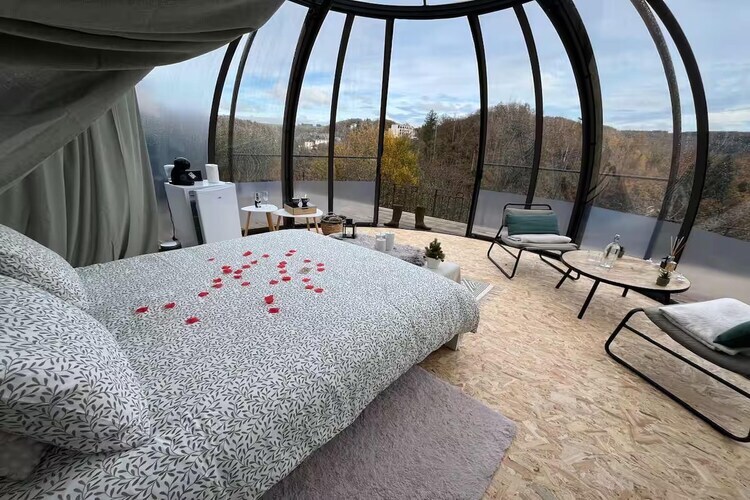 Glass Dome, maison cosy pour 2 à Bouillon - Photo 6