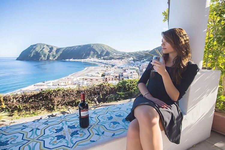 Villa Mela C à Lipari : vue mer et plage à 350 m - Photo 3
