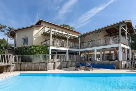 Villa 15 personnes avec piscine chauffée à Moliets : photo 2