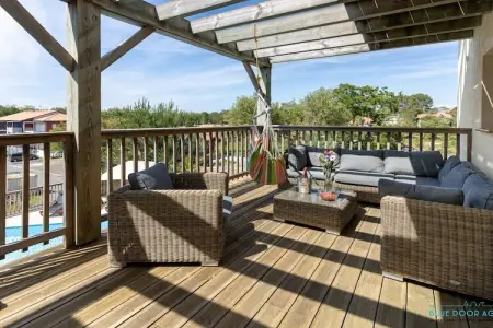 Villa 15 personnes avec piscine chauffée à Moliets : photo 3