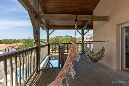 Villa 15 personnes avec piscine chauffée à Moliets : photo 5