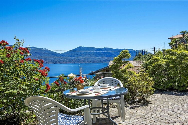 Casa Baita Flavia à Oggebbio : vue panoramique lac - Photo 3