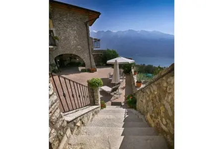 Maison rustique Tignale, vue lac de Garde