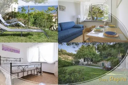 Maison 2 chambres avec jardin face à la mer, Laigueglia