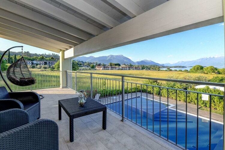 Maison 3 chambres avec piscine et vue lac à Manerba - Photo 12