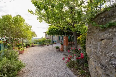Maison avec piscine vue collines à Cortona : photo 5