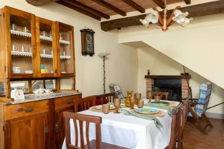 Maison avec piscine vue collines à Cortona : photo 11