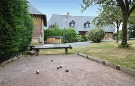 Maison normande à colombages, bain nordique et salle de sport : photo 14