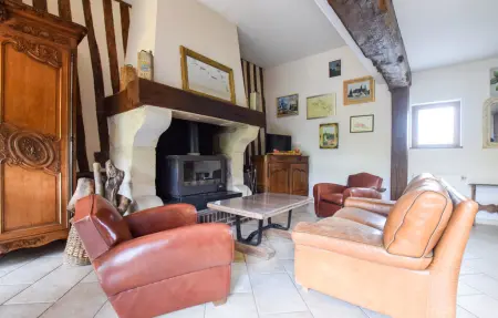 Maison normande à colombages, bain nordique et salle de sport : photo 17