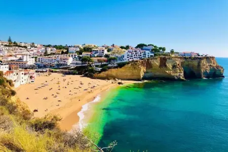 Maison 4 pers. vue océan Carvoeiro, piscine chauffée : photo 30