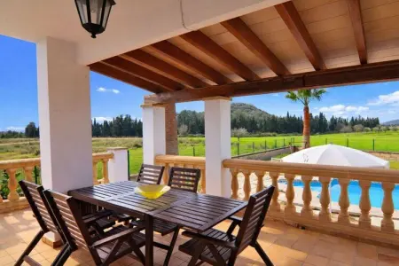 Gîte rustique Sa Pobla, piscine et terrasse couverte : photo 6