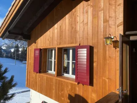 Location appartement à Adelboden, Buebebärg Ferienhaus, Dusche und Bad, WC, 2 Schlafräume 3.5-Zimmerwohnung