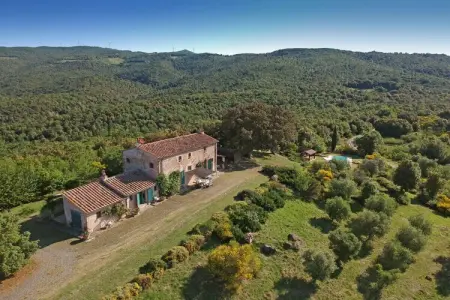 Villa toscane rustique avec vue côtière à Montecatini Val di Cecina : photo 7