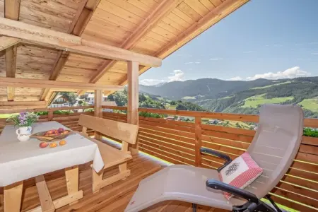 Gîte fermette Völs am Schlern, 6 pers., terrasse : photo 8
