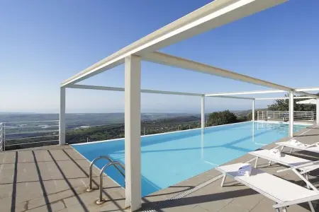Villa Afrodite à Ragusa : piscine et vue mer en Sicile : photo 3