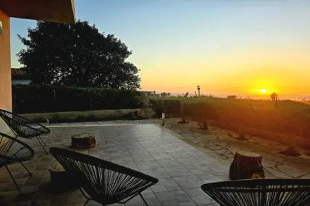 Maison 4 pers. Marina di Ragusa, terrasse vue mer : photo 5