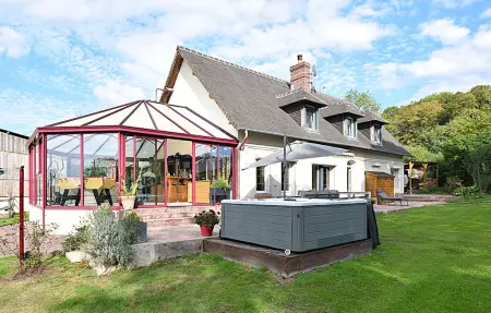 Maison Pays d'Auge, piscine intérieure et spa : photo 2