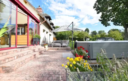 Maison Pays d'Auge, piscine intérieure et spa : photo 9