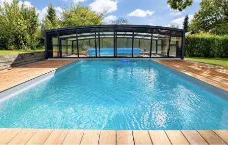 Maison Pays d'Auge, piscine intérieure et spa : photo 12