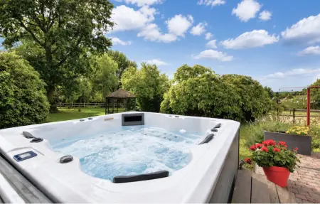 Maison Pays d'Auge, piscine intérieure et spa : photo 13