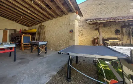 Maison rustique 8 pers. avec piscine chauffée à Saint-Bris-des-Bois : photo 15