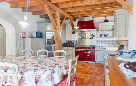 Maison rustique 8 pers. avec piscine chauffée à Saint-Bris-des-Bois : photo 17