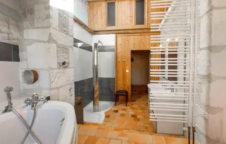 Maison rustique 8 pers. avec piscine chauffée à Saint-Bris-des-Bois : photo 26