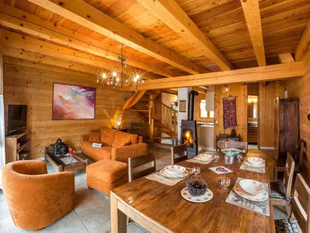 Location chalet à Saint Michel de Chaillol, Chalet avec spa - 6 pers. Terrasse Sud