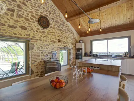 Le Clos Saint-Jean, gîte 16 pers. avec piscine couverte : photo 7