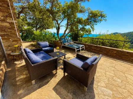 Mazet provençal vue mer à Bormes-les-Mimosas, 6 pers.