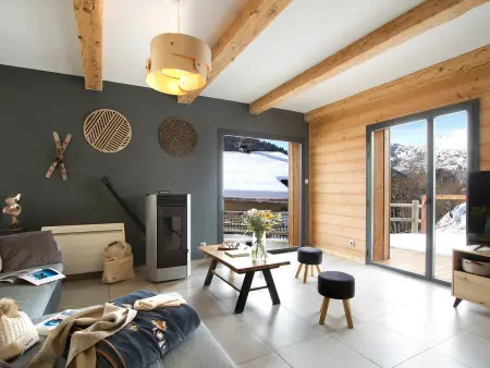 Location chalet à Les Deux Alpes, Chalet spacieux vue montagne - 10 pers.