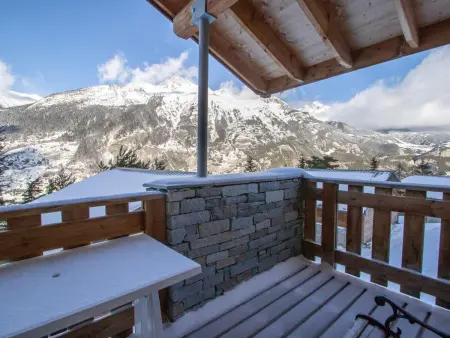 Demi-chalet 6 pers. animaux OK, balcon vue montagne : photo 8