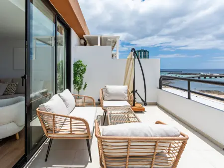 Maison vue mer première ligne de plage, parking privé : photo 6