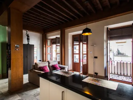 Studio 60 m² centre Granada, 3 balcons et clim : photo 16