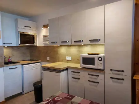 Studio 28m² vue Mont Blanc, centre La Plagne : photo 2