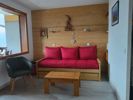 Studio 28m² vue Mont Blanc, centre La Plagne : photo 4