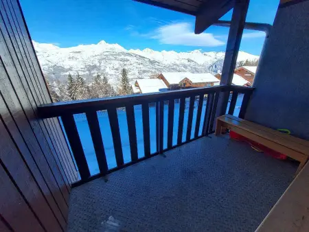 Studio 28m² vue Mont Blanc, centre La Plagne : photo 8