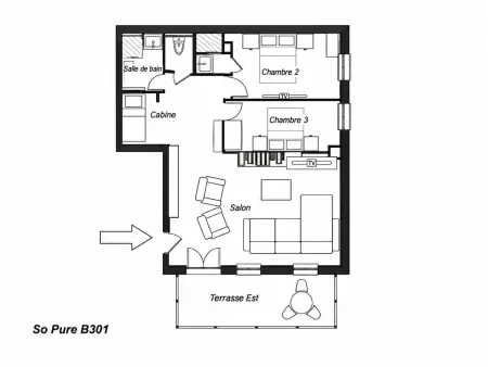 Duplex 5 chambres Méribel - 12 pers., 140m² : photo 11