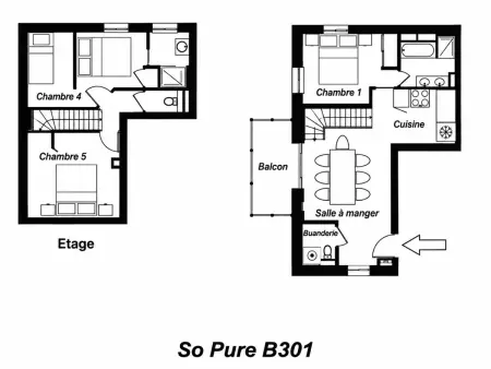 Duplex 5 chambres Méribel - 12 pers., 140m² : photo 12