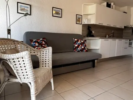 Appartement PMR vue port et Pyrénées au Barcarès : photo 4