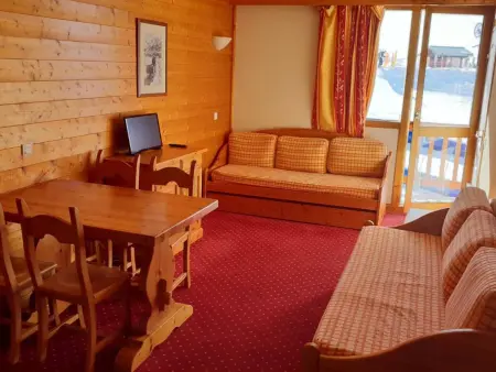 Studio 20m² balcon sud/sud-ouest - Plagne Villages : photo 1