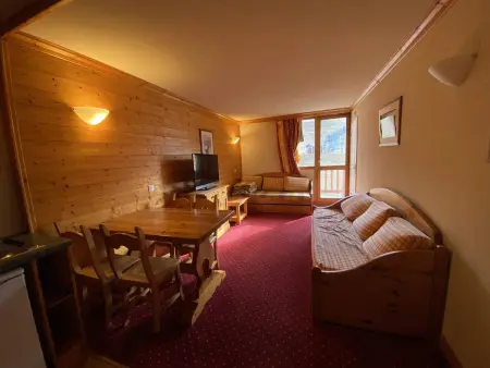 Studio 20m² balcon sud/sud-ouest - Plagne Villages : photo 4