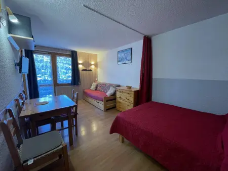 Studio 23m² Valmorel, animaux OK, vue station : photo 3