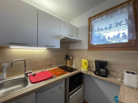 Studio 23m² Valmorel, animaux OK, vue station : photo 8