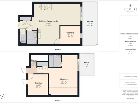 Duplex 8 pers., 150 m des pistes - Montvalezan : photo 16